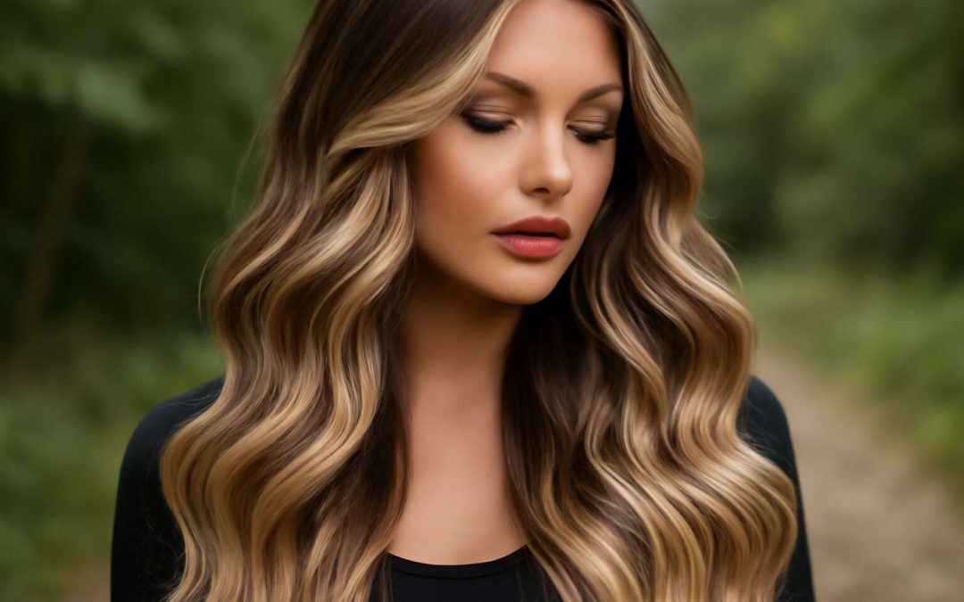 hair extensions and balayage