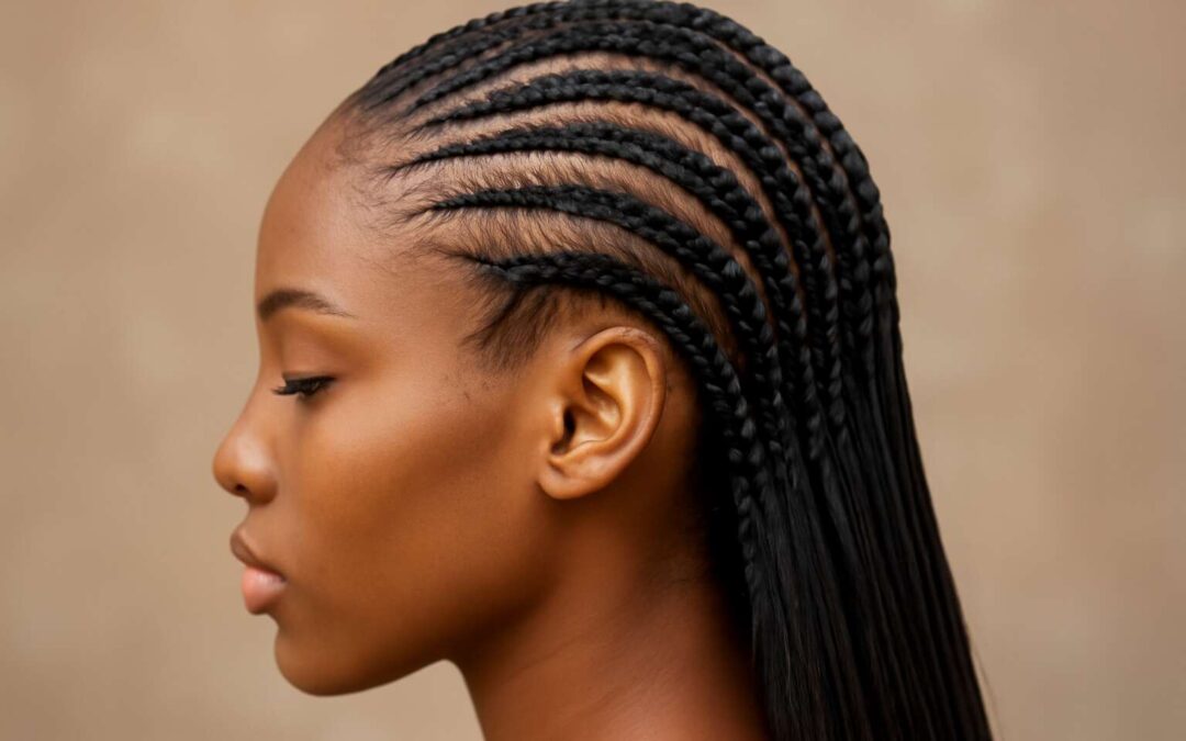 Glam up your look with cornrows with hair extensions that turn heads.