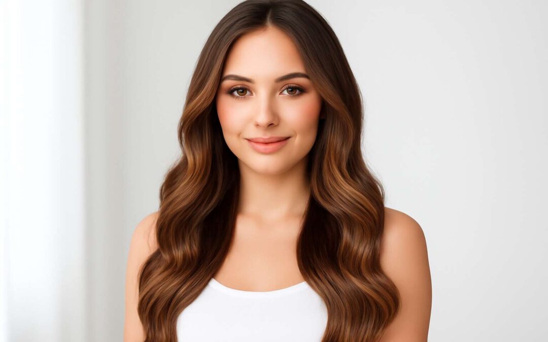Celebrity-ready look with hair extensions 14 inch for instant length