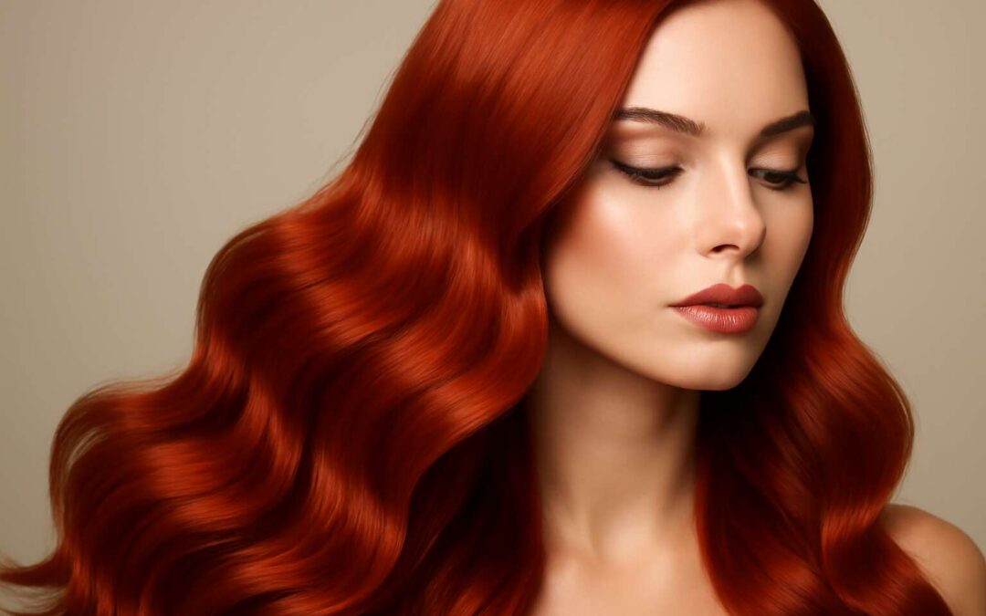 red hair extensions